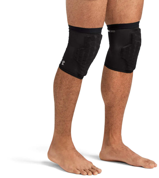 Under Armour Elbow / Knee / Shin Sleeve with Pads. Multipurpose Compression and HEX Padding for Protection. Active Wear for Basketball Football Tennis & Weightlifting (1 Pair) Coderas de Proteccion Adult - Small Black