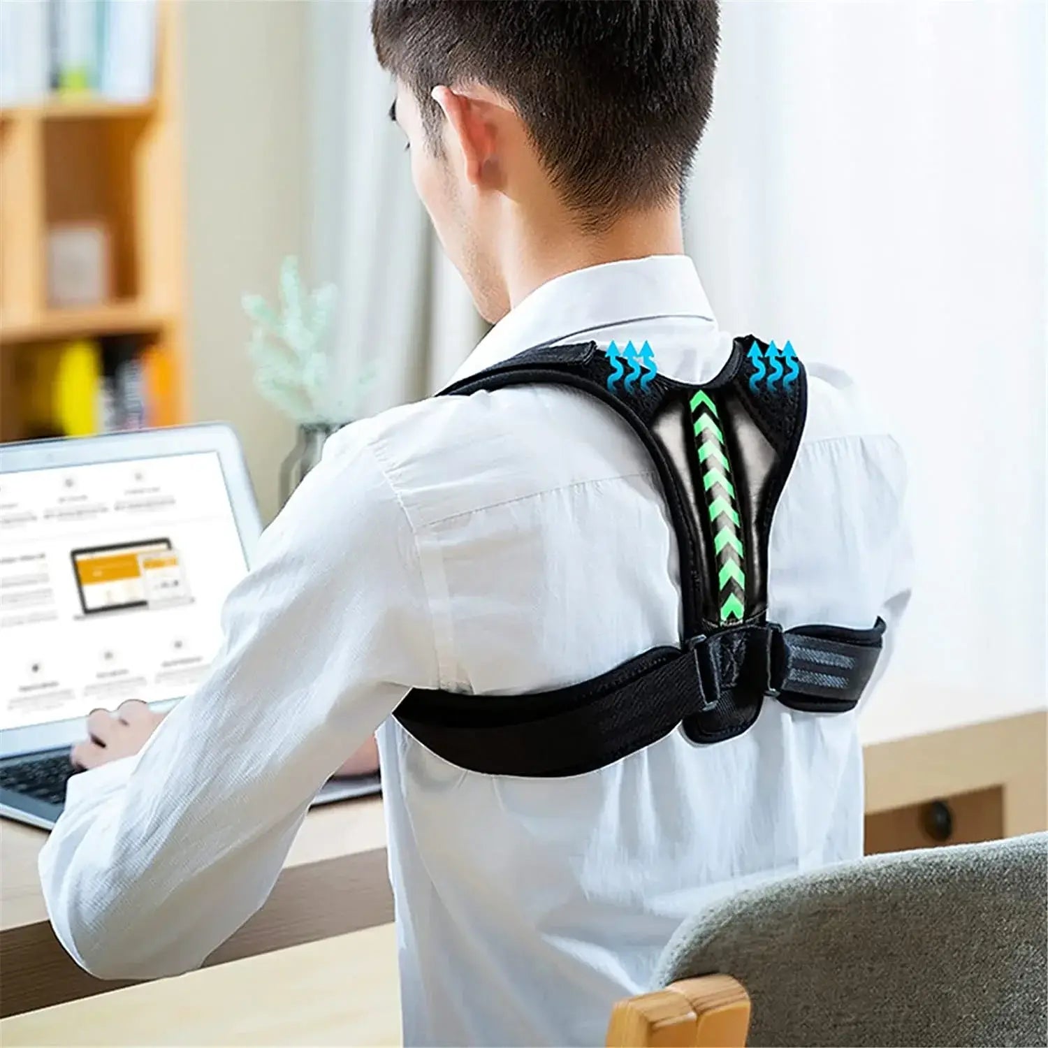 Shoulder Support Adjustable Back Pain Support Posture 