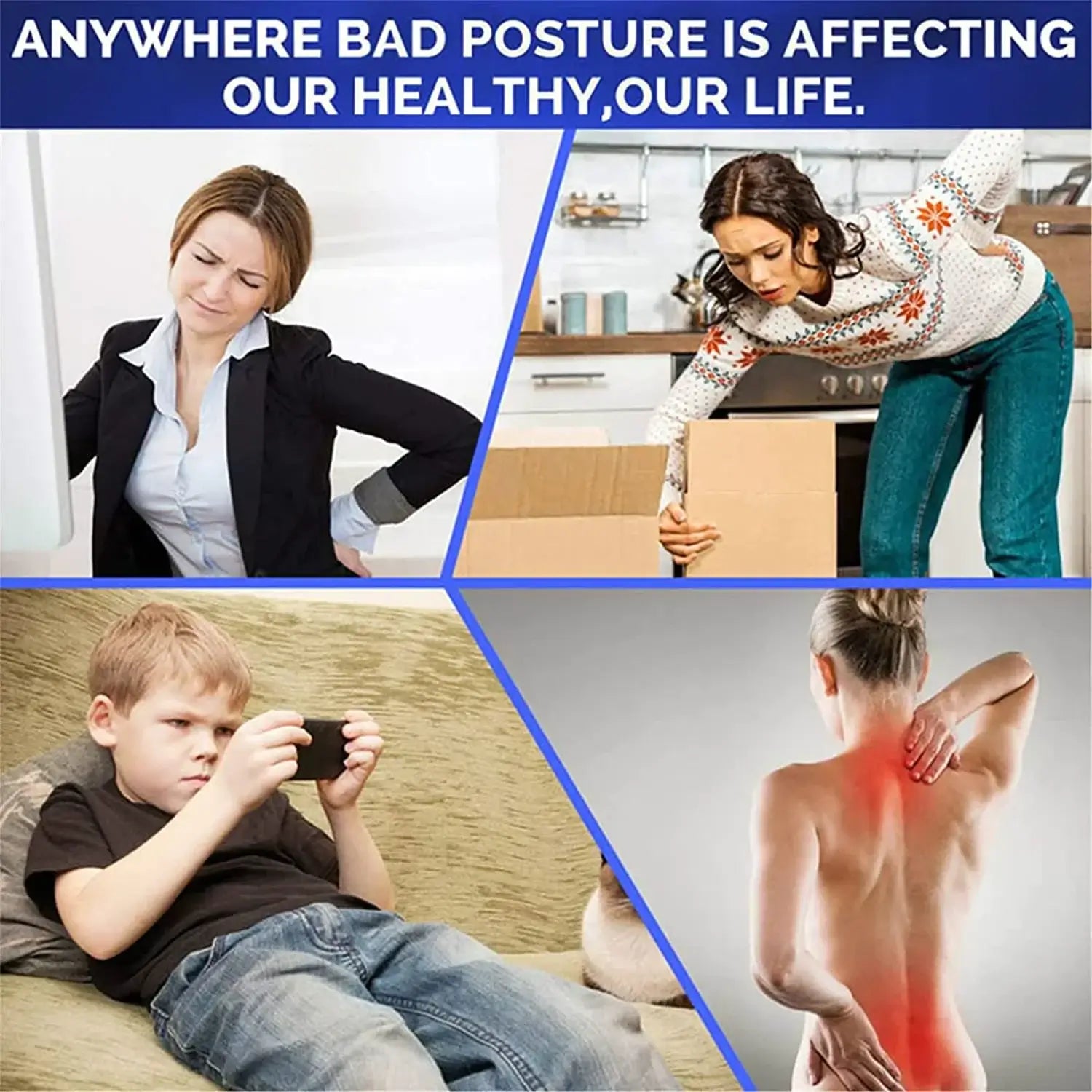 Shoulder Support Adjustable Back Pain Support Posture 