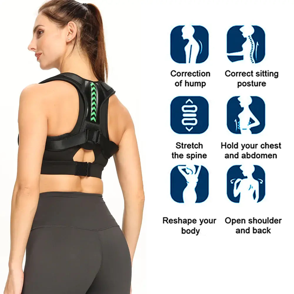 Shoulder Support Adjustable Back Pain Support Posture 