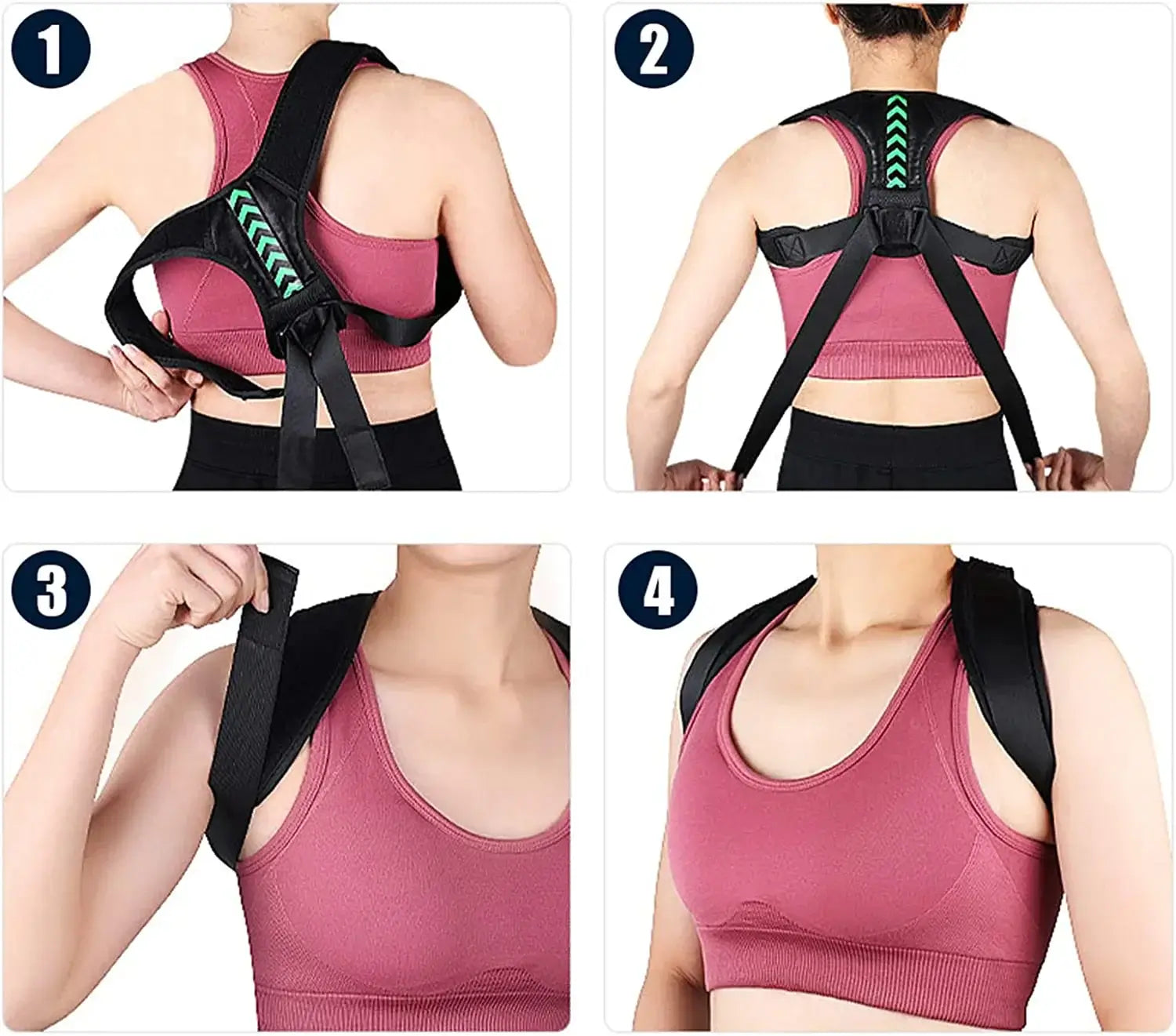Shoulder Support Adjustable Back Pain Support Posture 